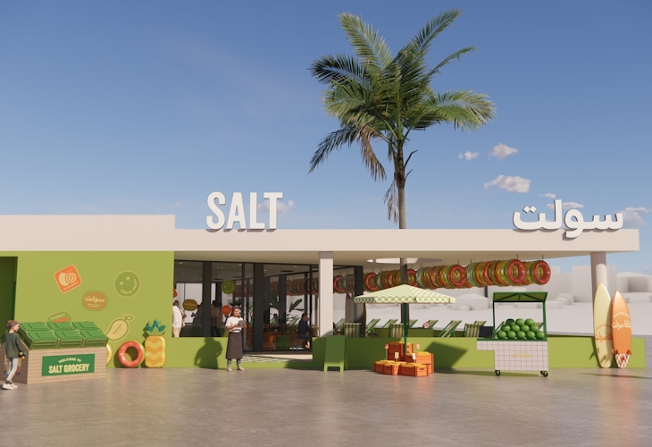 Salt Summer Market pop-up design by Studio Königshausen. A fruity and immersive brand experience. Our design ethos revolves around authenticity and community connection.